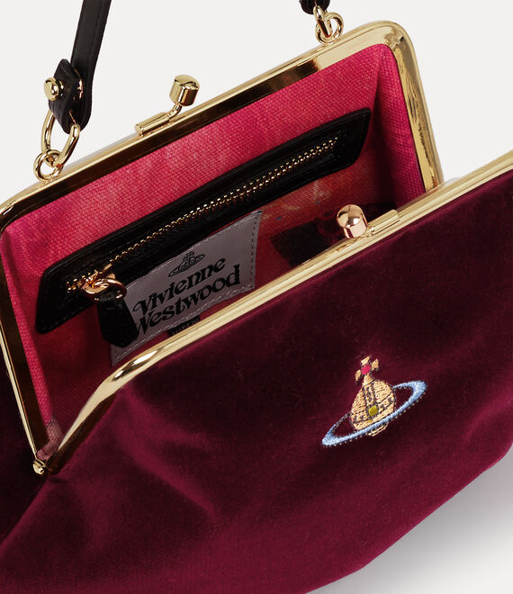 Vivienne Westwood Granny Frame Purse in BURGUNDY